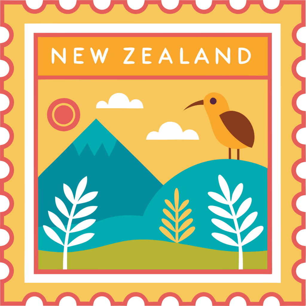 Postage stamp of New Zealand