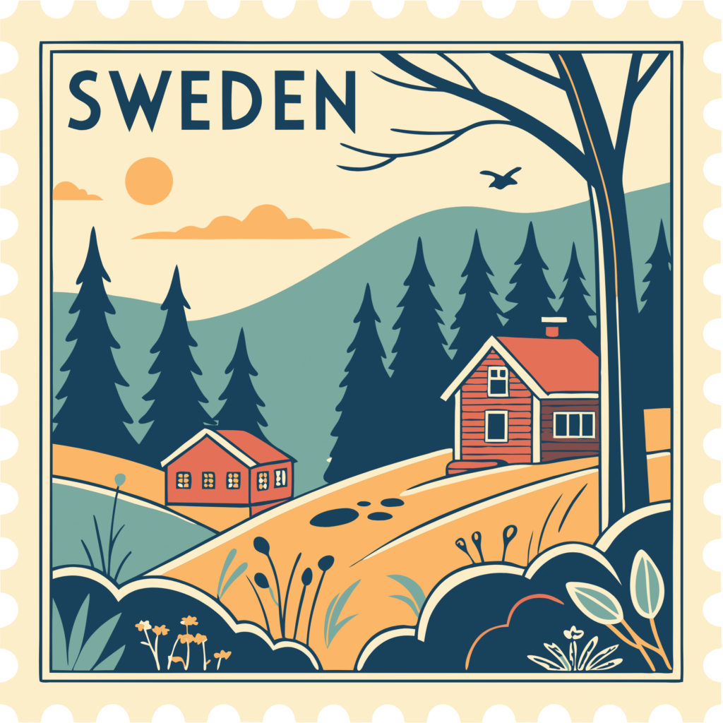 Postage stamp of Sweden